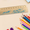 Lineal zur Einschulung im Wellen Design für Kinder aus Holz