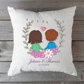 Bedrucktes Kissen mit Motiv "Love Couple"
