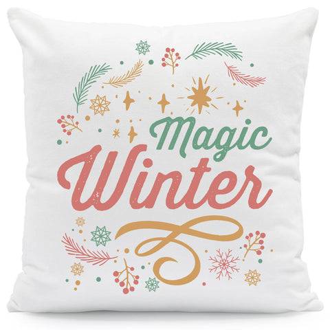 Kissen mit Weihnachtsmotiv - Magic Winter - Weihnachtsdeko - Geschenke für Frauen & Männer