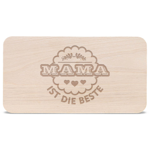 Schneidebrett Frühstücksbrettchen "Mama ist die Beste"