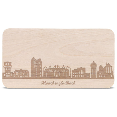 Frühstücksbrettchen Skyline Mönchengladbach