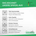 Motivspiegel mit Gravur Two Hearts