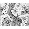 Bedrucktes Mousepad im Koi Design
