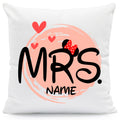 Bedrucktes Kissen mit Spruch Mr & Mrs Mouse