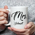 Bedruckte Tassen mit Spruch - Mr & Mrs mit Namen