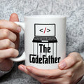 Bedruckte Tasse mit Spruch - The Codefather