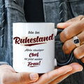 Bedruckte Tasse mit Spruch Bin im Ruhestand