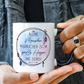Bedruckte Tasse mit Spruch Große Herzen wie Deins