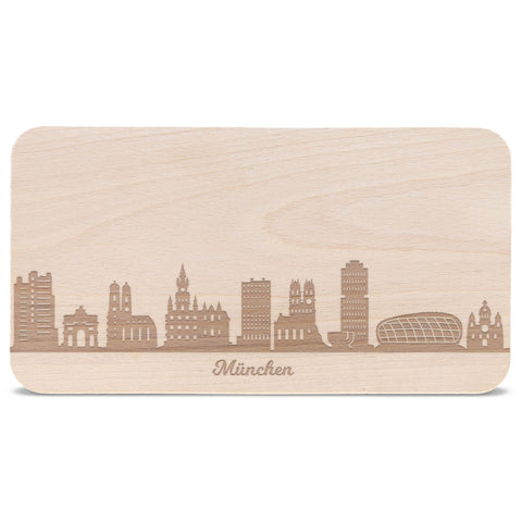 Frühstücksbrettchen Skyline München