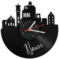 Schallplattenuhr Skyline Neuss