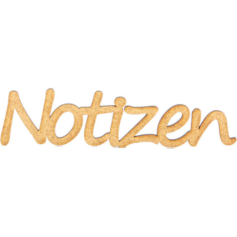 Notizen Deko Schriftzug