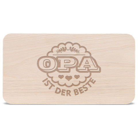 Schneidebrett Frühstücksbrettchen "Opa ist der Beste"