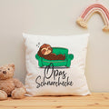 Bedrucktes Kissen mit Motiv Schnarchecke