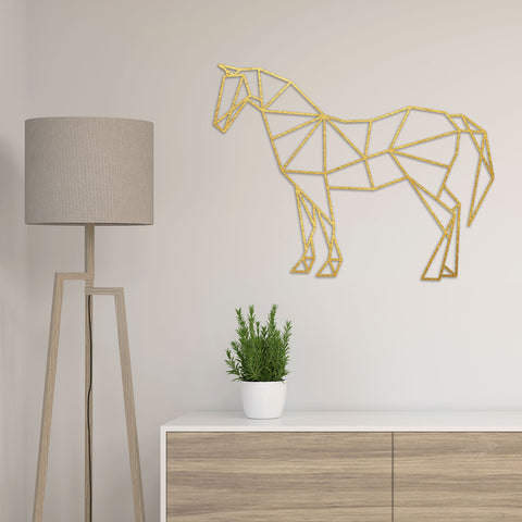 Origami Pferd aus Holz -