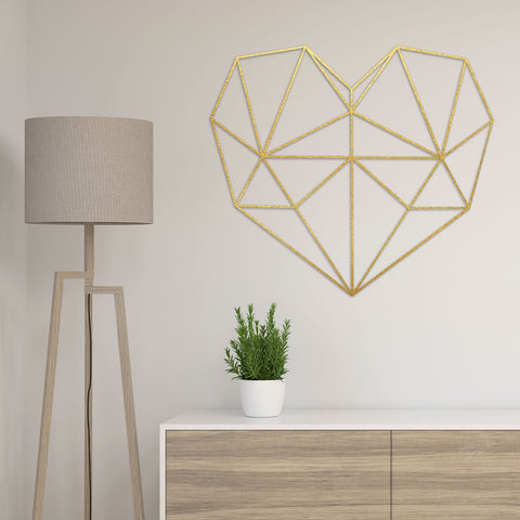 Origami 3D Herz aus Holz -