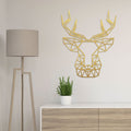 Origami Hirschkopf aus Holz -