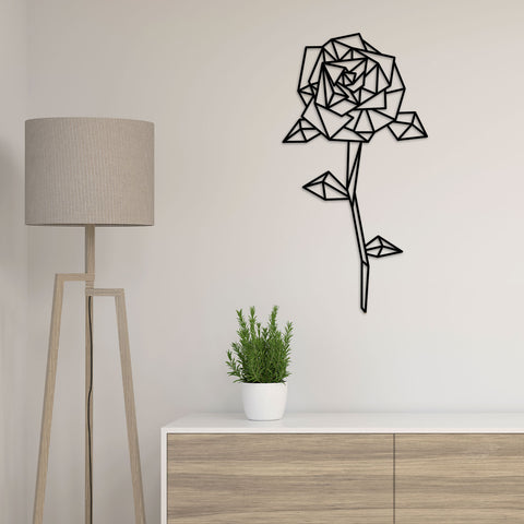 Origami Rose aus Holz -