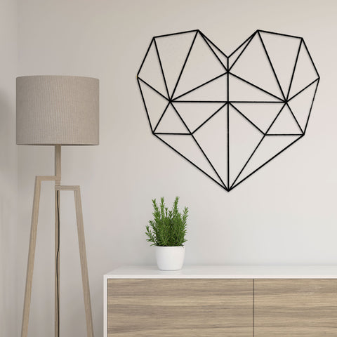 Origami 3D Herz aus Holz -
