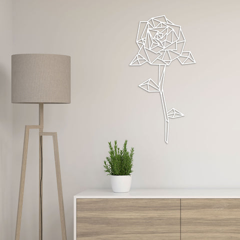 Origami Rose aus Holz -