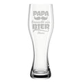 Leonardo Weizenglas "Papa braucht ein Bier" mit Name