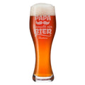 Leonardo Weizenglas "Papa braucht ein Bier" mit Name