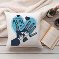 Bedrucktes Kissen mit Motiv Papa Hand