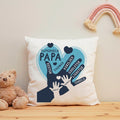 Bedrucktes Kissen mit Motiv Papa Hand