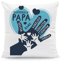 Bedrucktes Kissen mit Motiv Papa Hand