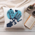 Bedrucktes Kissen mit Motiv Papa Hand