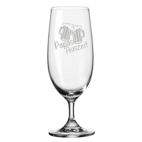 Leonardo Bierglas mit Gravur "Papas Auszeit"