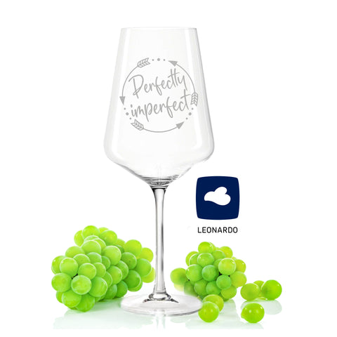 Leonardo Puccini Weinglas mit Gravur "Perfectly imperfect"