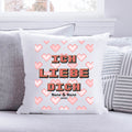 Bedrucktes Kissen mit Motiv "Pixel Heart"