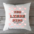 Bedrucktes Kissen mit Motiv "Pixel Heart"