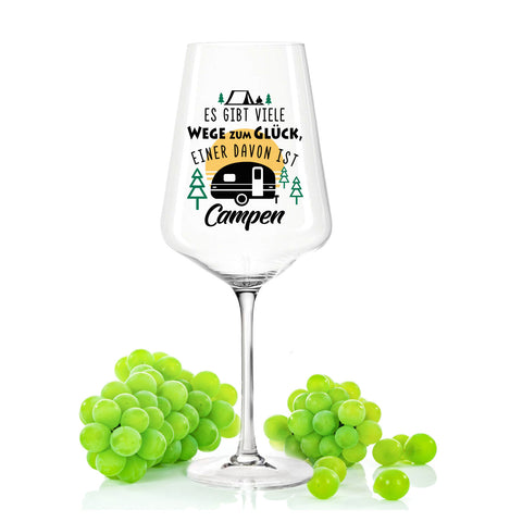 Leonardo Weingläser mit UV-Druck "Wege zum Campen"