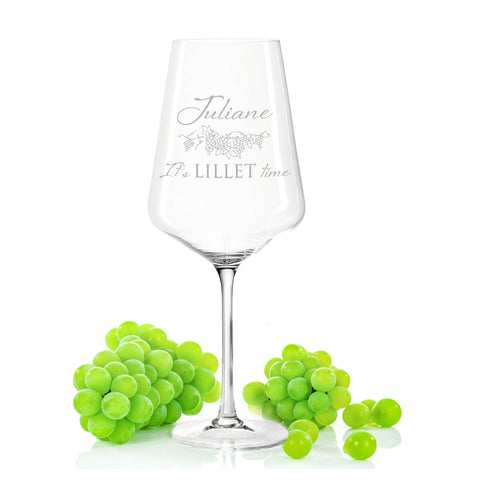 Leonardo Weinglas mit Gravur "It's Lillet time" mit Namen