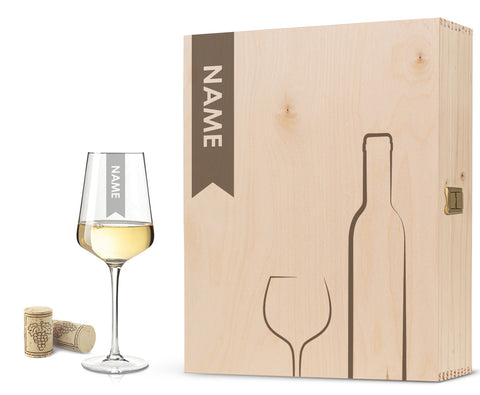 Leonardo Glas mit Gravur - "Elegant"