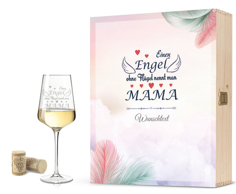 Leonardo Weinglas "Engel ohne Flügel nennt man Mama"