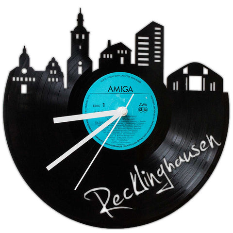Schallplattenuhr Skyline Recklinghausen