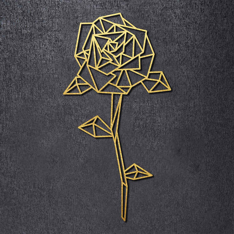 Origami Rose aus Holz -