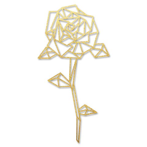 Origami Rose aus Holz -