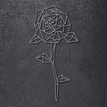 Origami Rose aus Holz -