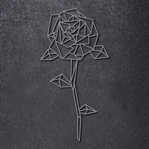 Origami Rose aus Holz -