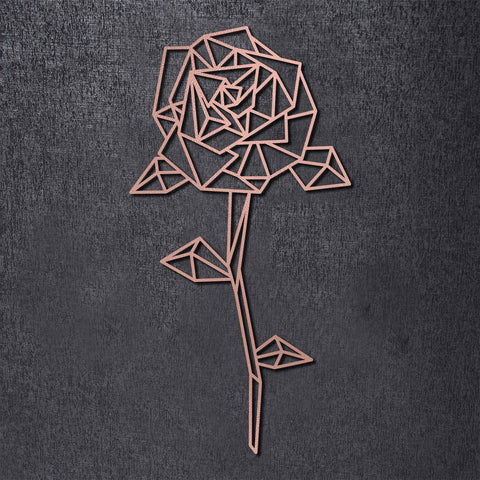 Origami Rose aus Holz -