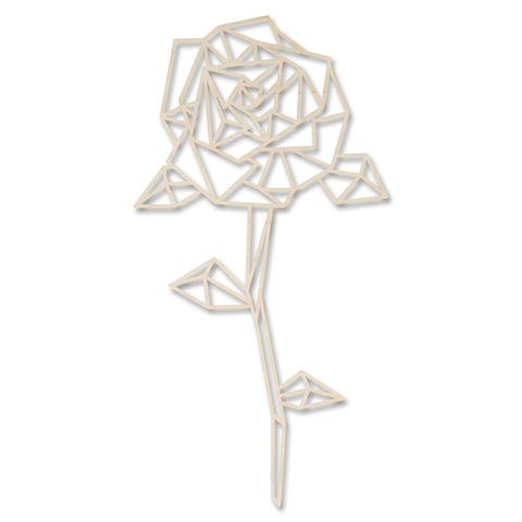 Origami Rose aus Holz -