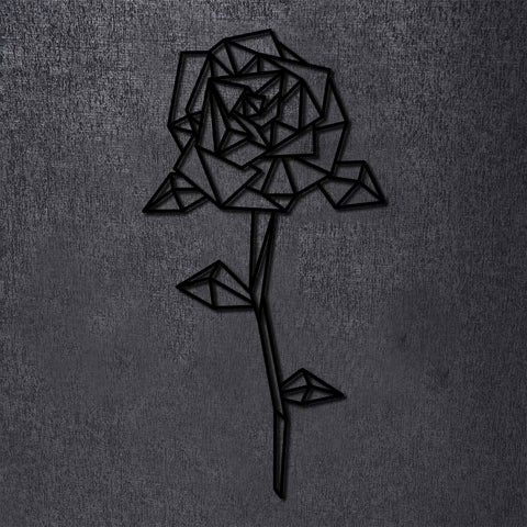 Origami Rose aus Holz -