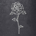 Origami Rose aus Holz -