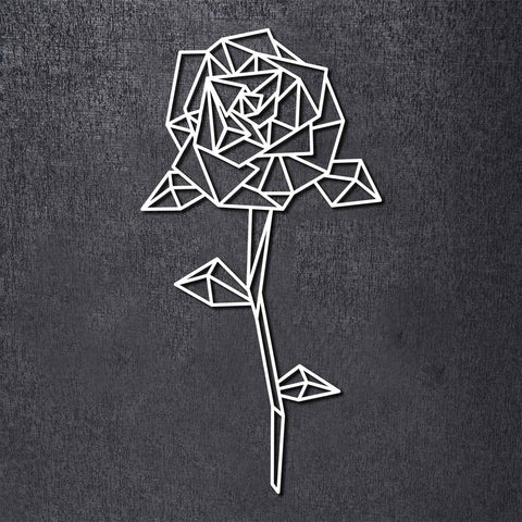 Origami Rose aus Holz -