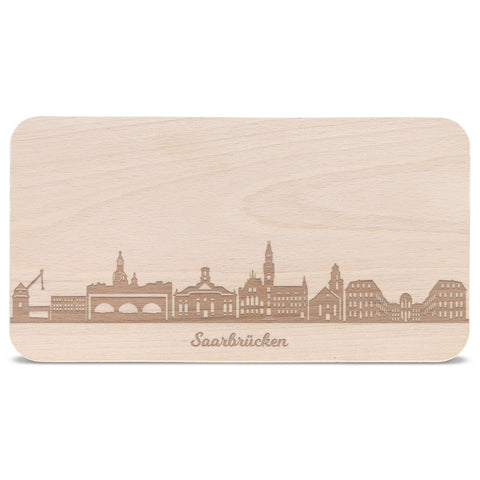 Frühstücksbrettchen Skyline Saarbrücken