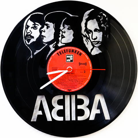 Schallplattenuhr ABBA II