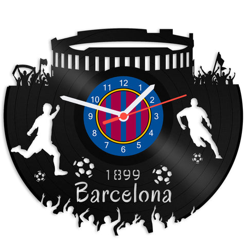 Schallplattenuhr Barcelona Vereinsliebe
